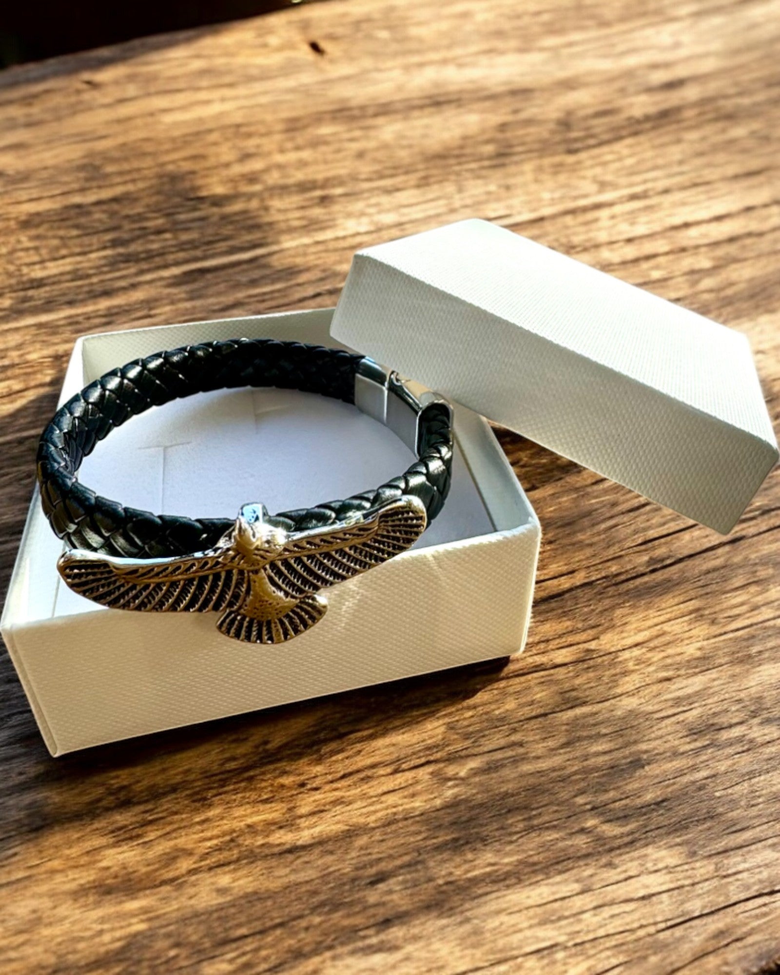 Bracciale da Uomo "SkyRider" – Stile in Pelle con Carattere - possibilità di personalizzazione con incisione
