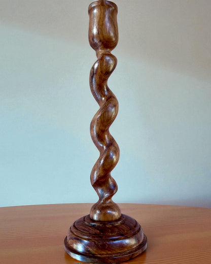 Set di 3 portacandele "Luce a Spirale" 25 cm di altezza, possibilità di personalizzazione con incisione per regalo