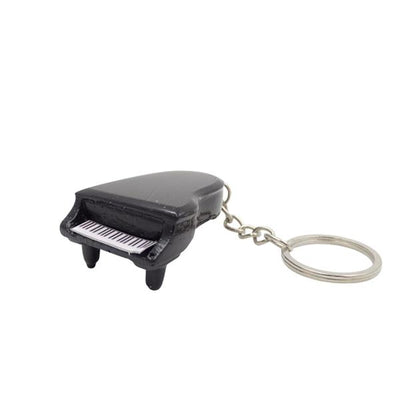 Portachiavi da collezione Pianoforte Classico ECK-0863 con incisione personalizzata – elegante gadget nero come regalo per amanti della musica classica e pianisti