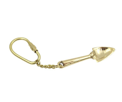 Portachiavi in ottone Vanga Regalo per giardiniere - KRT28