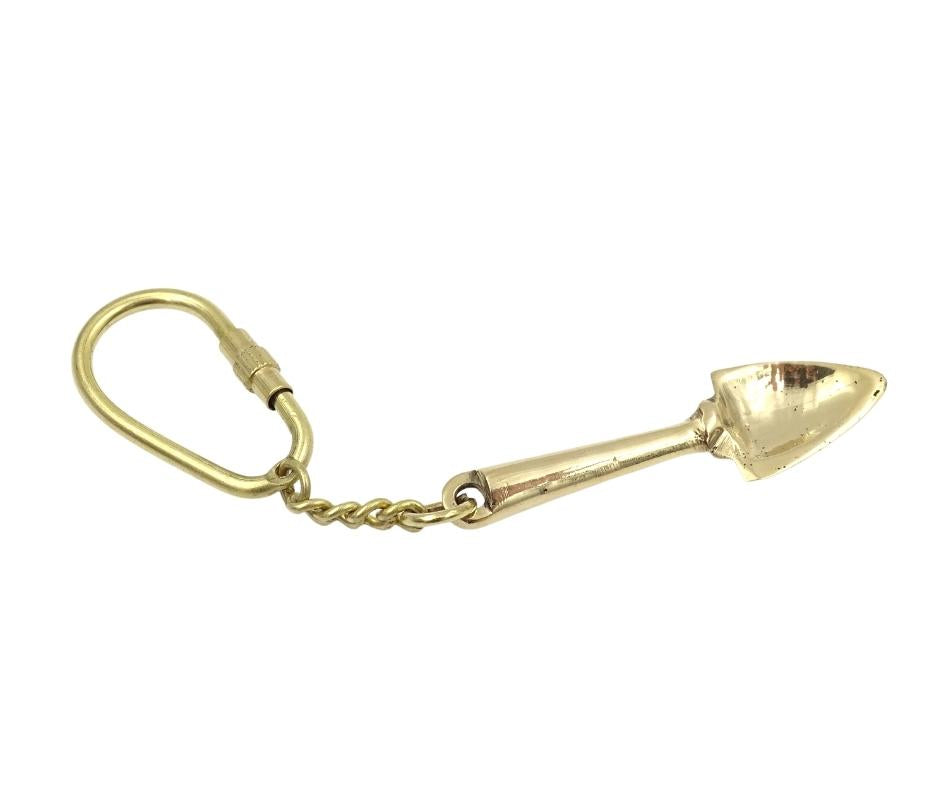 Portachiavi in ottone Vanga Regalo per giardiniere - KRT28