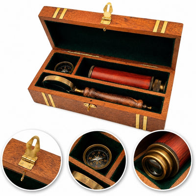 Set regalo esclusivo retrò con incisione