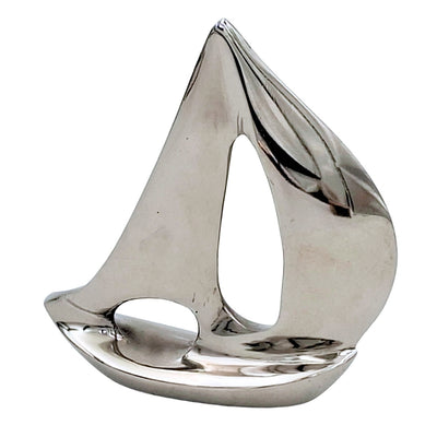 Elegante yacht in alluminio argento da 12,5 cm con possibilità di incisione