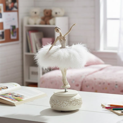 Carillon ballerina Regina delle Nevi mobile 23,5 cm con incisione