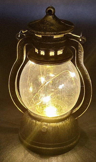 Lampada da notte LED a forma di lampada a petrolio con possibilità di personalizzazione tramite incisione, ideale come regalo - altezza 12,6 cm, larghezza 5,8 cm, certificato CE