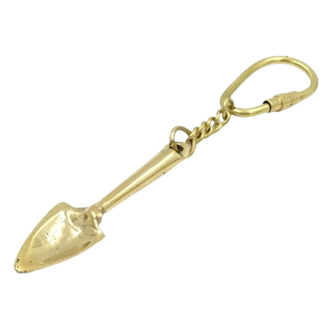 Portachiavi in ottone Vanga Regalo per giardiniere - KRT28
