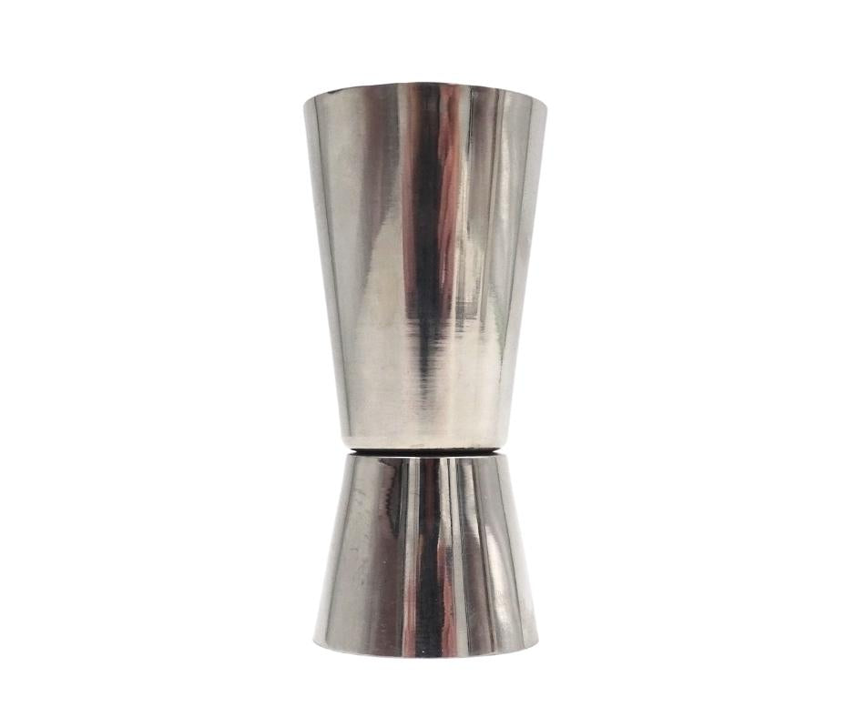 Set da bar in acciaio 3 pezzi con possibilità di incisione personalizzata - Shaker 750 ml, Jigger 15/30 ml, Colino - regalo elegante per amanti dei cocktail, acciaio inox, colore argento