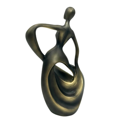 Statuetta ballerina in oro antico 24 cm con possibilità di incisione personalizzata