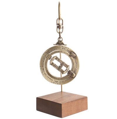 Miniatura orologio solare H89 con anelli astronomici
