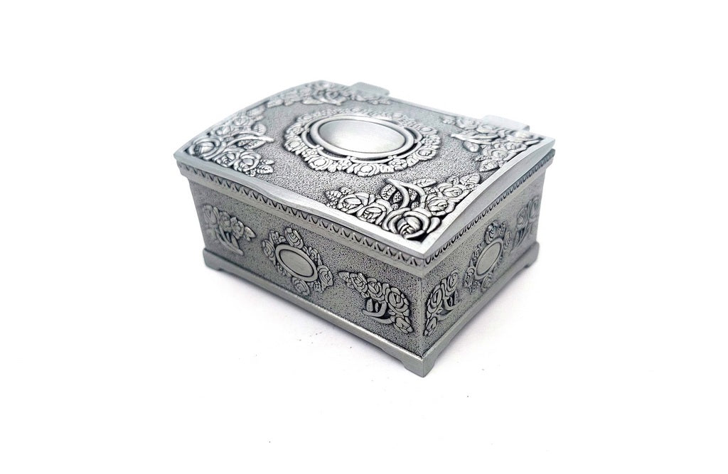 Scatola in Metallo ALBIN 2178A con Possibilità di Personalizzazione Incisa, Perfetta come Regalo - 6x5x3 cm, Design Elegante, Materiale Durevole
