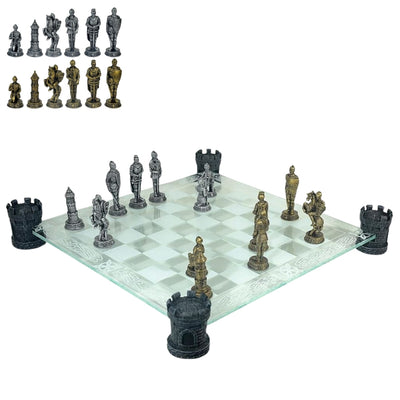 Scacchi Cavalieri 42x42 cm con Incisione