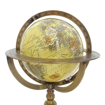 Globo decorativo con base in ottone e possibilità di personalizzazione tramite incisione