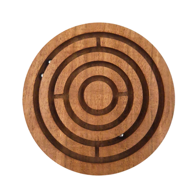 Gioco di Abilità Palline nel Labirinto in Legno con Possibilità di Personalizzazione Incisa