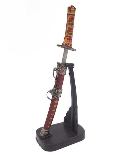 Katana - coltello per carta SW-199 con possibilità di personalizzazione con incisione, ideale come regalo, altezza 18 cm, fodero decorativo incluso
