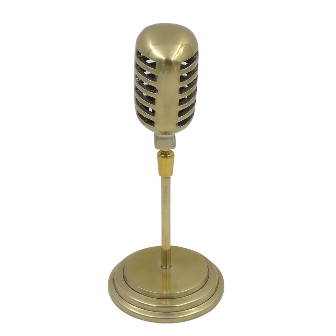 Statuetta microfono rétro - 92715B