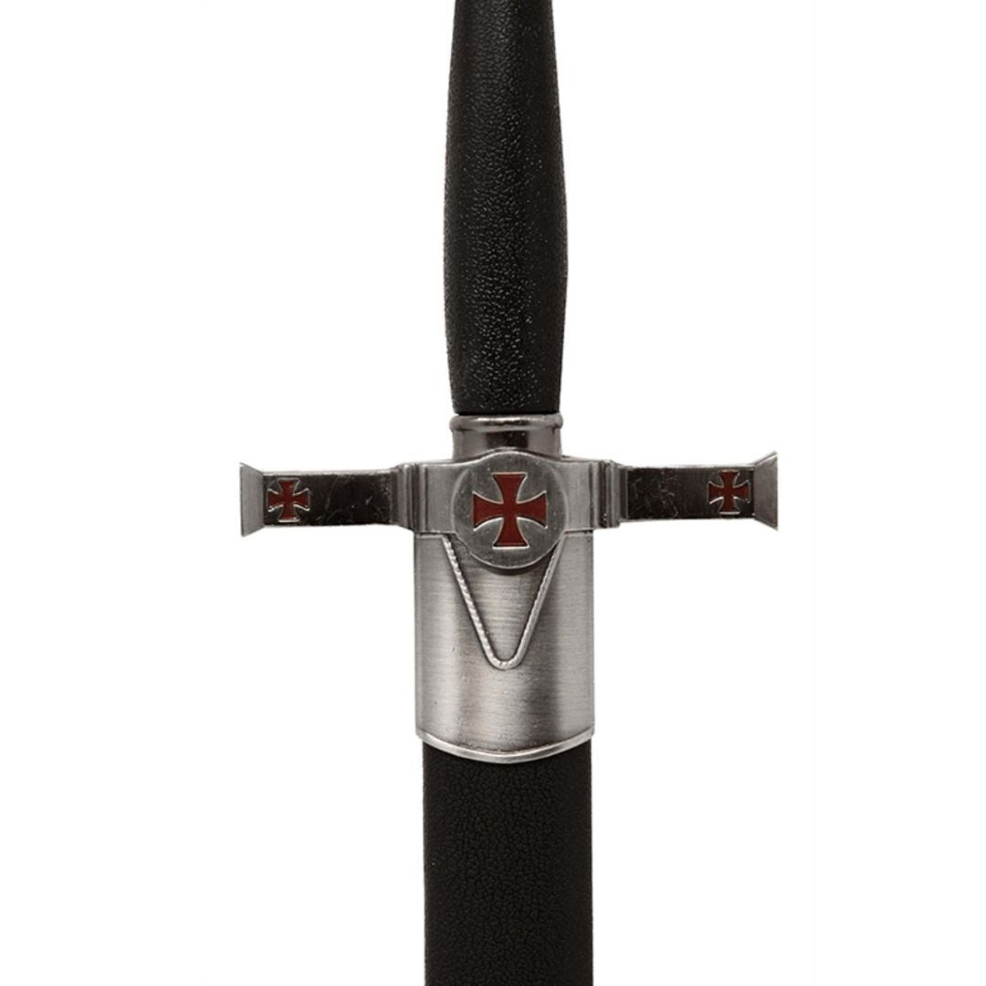 Pugnale Decorativo dei Templari con Fodero e Incisione - Replica in Acciaio Inossidabile, 40 cm