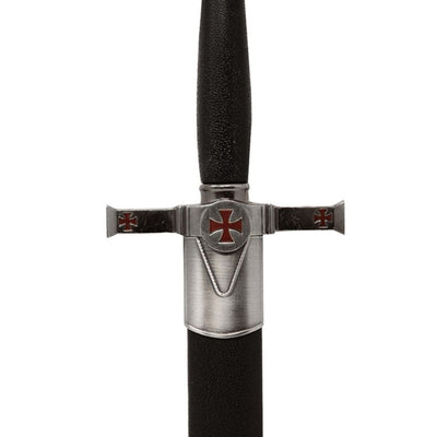 Pugnale Decorativo dei Templari con Fodero e Incisione - Replica in Acciaio Inossidabile, 40 cm