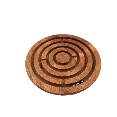 Gioco di Abilità Palline nel Labirinto in Legno con Possibilità di Personalizzazione Incisa