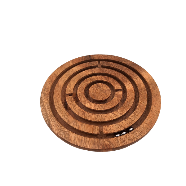 Gioco di Abilità Palline nel Labirinto in Legno con Possibilità di Personalizzazione Incisa