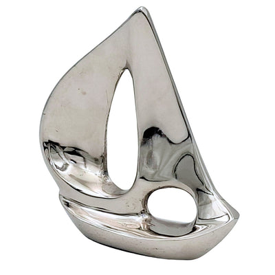 Elegante yacht in alluminio argento da 12,5 cm con possibilità di incisione