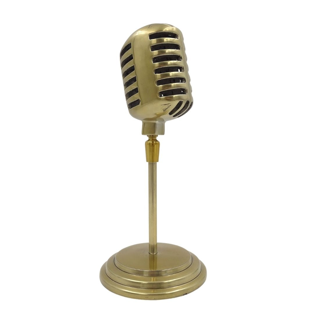Statuetta microfono rétro - 92715B