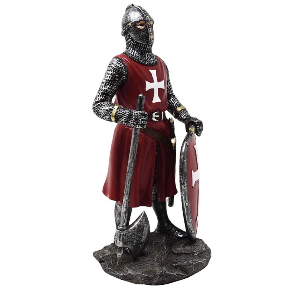 Statuetta Cavaliere Crociato 18,5 cm in polyresina con possibilità di personalizzazione con incisione