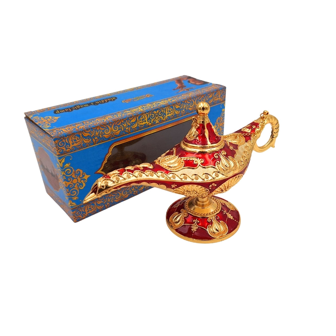 Lampada di Aladino LAR con splendide decorazioni dorate, 22 x 7 x 11 cm