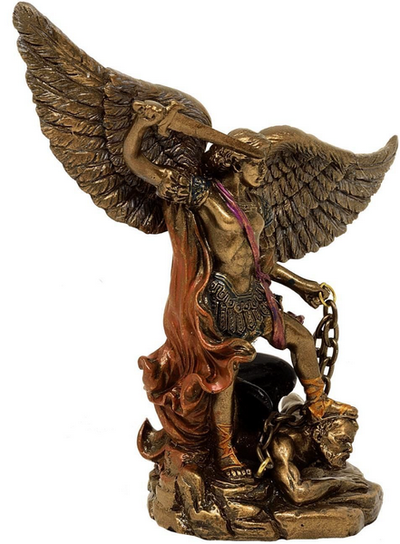 Arcangelo Michele - figura decorativa con possibilità di personalizzazione con incisione