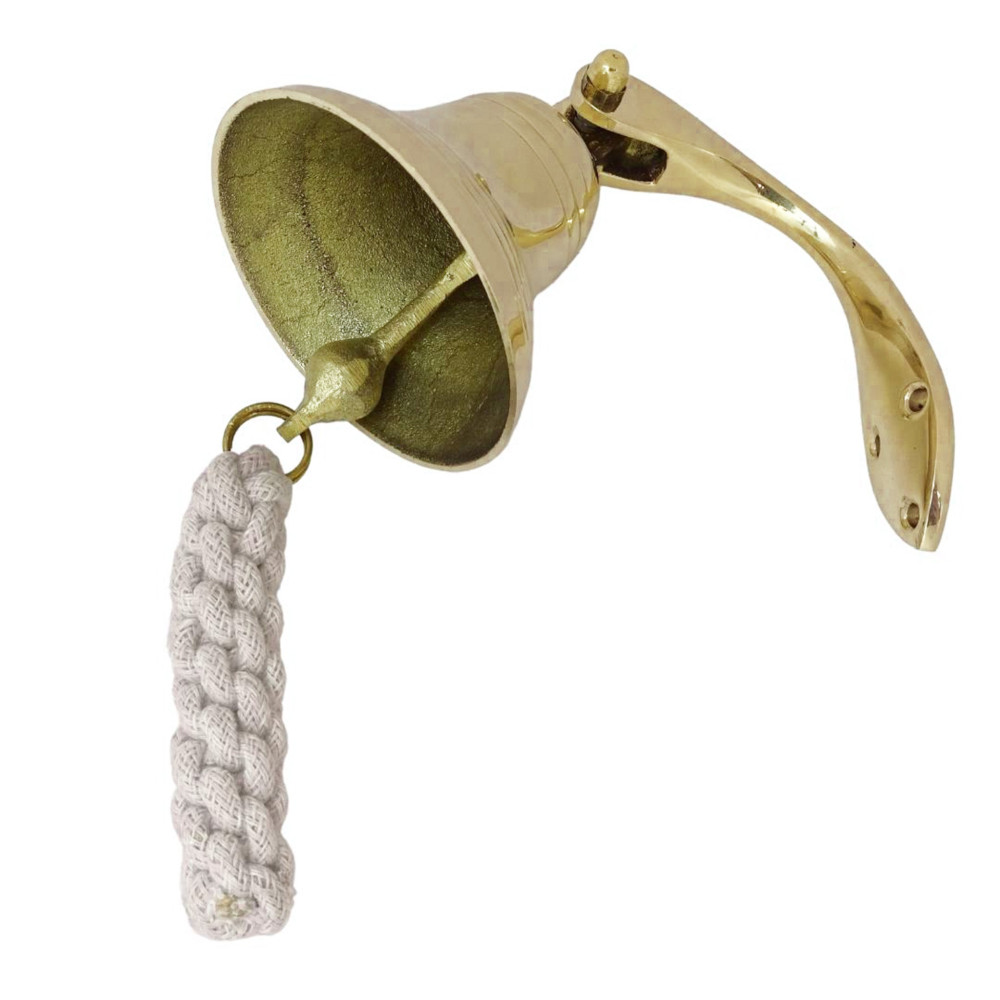 Campana Nautica in Ottone HB36/4 di Diametro 10 cm con Possibilità di Personalizzazione Incisa
