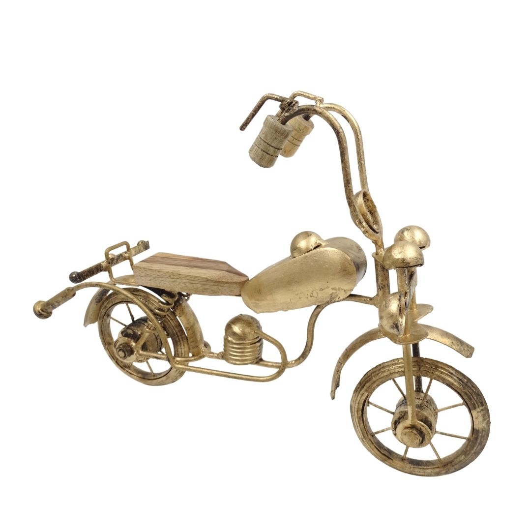Modello di Moto Classica in Metallo NC1733 con Incisione