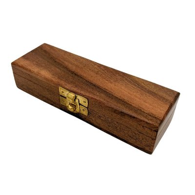 Fischietto da Nostromo con incisione in elegante scatola di legno – Ottone, 12,5 cm
