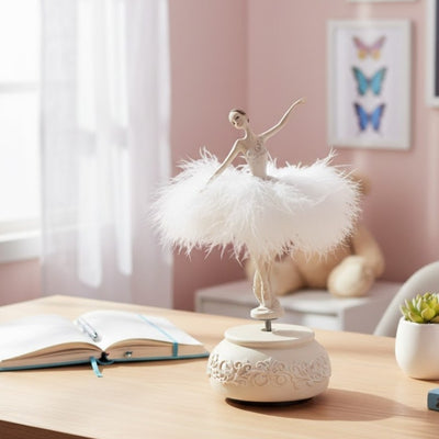 Carillon ballerina Regina delle Nevi mobile 23,5 cm con incisione