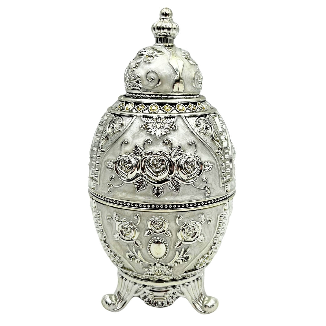 Uovo Fabergé Argento Apribile con Possibilità di Incisione