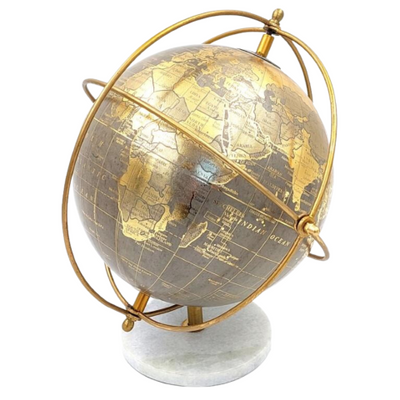 Globo decorativo su base in pietra GLB-127