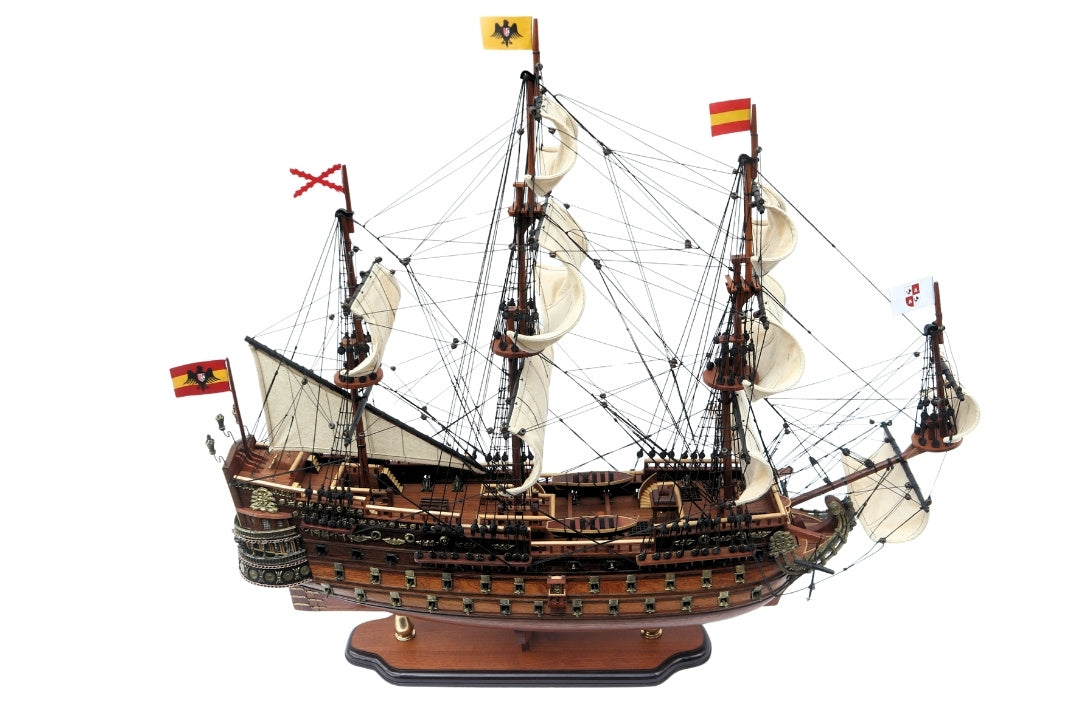 Modello del veliero San Felipe da 80 cm, con possibilità di personalizzazione tramite incisione