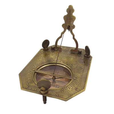 Orologio solare con bussola retrò in scatola di legno con possibilità di personalizzazione incisione