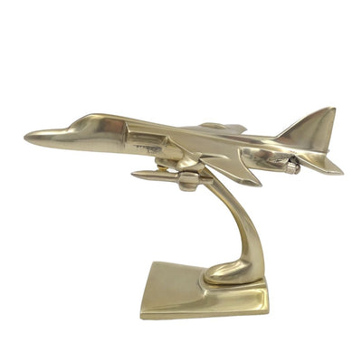 Modello metallico di caccia Jaguar color oro con possibilità di incisione