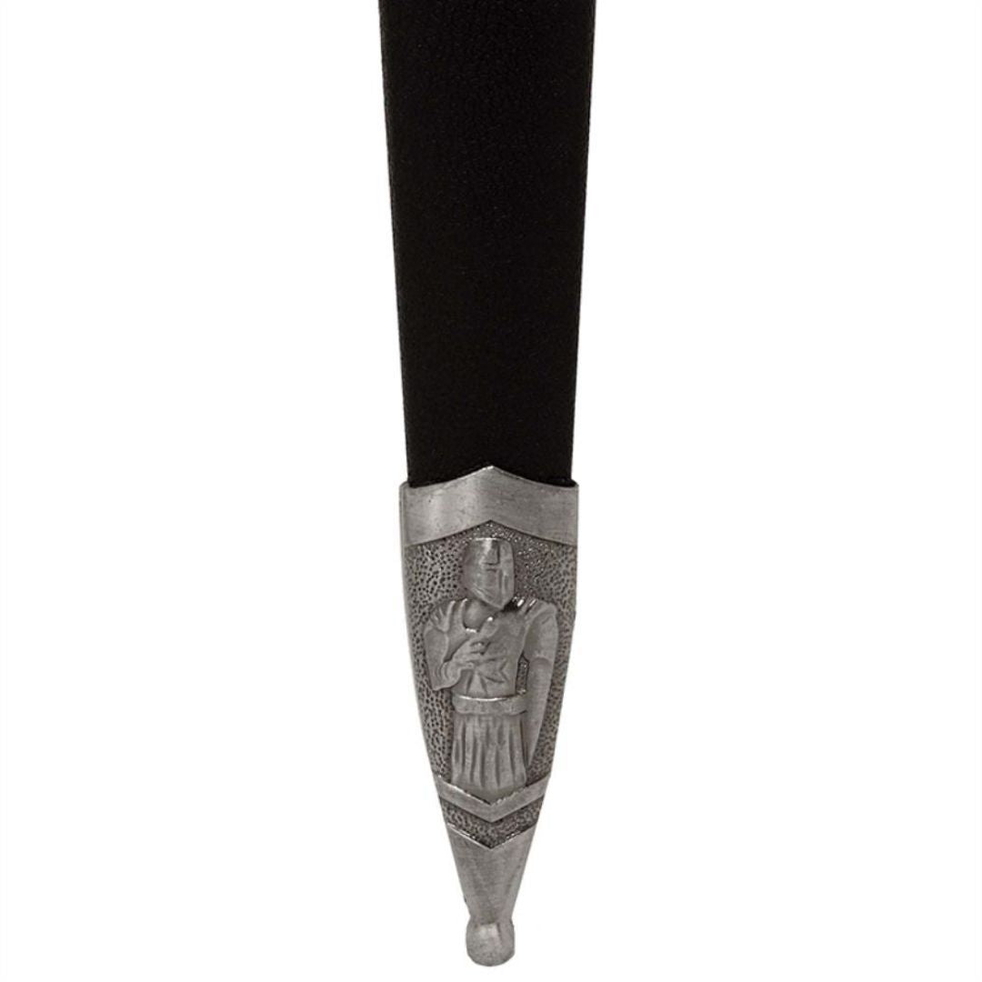 Pugnale Decorativo dei Templari con Fodero e Incisione - Replica in Acciaio Inossidabile, 40 cm