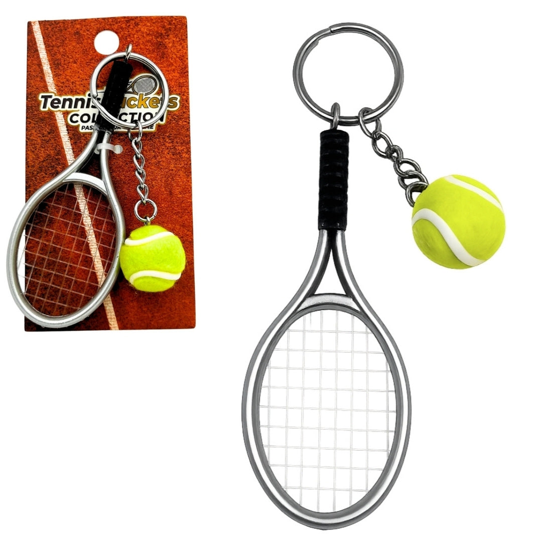 Portachiavi Sportivo Racchetta da Tennis con Possibilità di Incisione