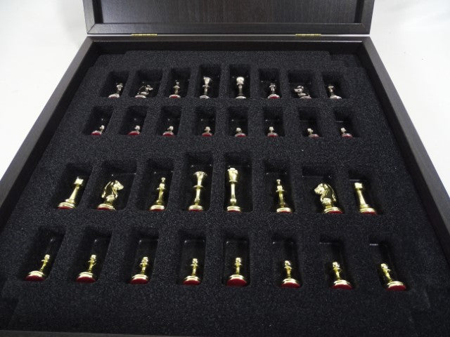 Scacchi in ottone esclusivi Staunton S32BLA 28x28 cm con possibilità di personalizzazione tramite incisione