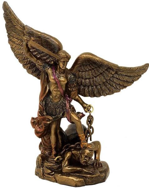 Arcangelo Michele - figura decorativa con possibilità di personalizzazione con incisione