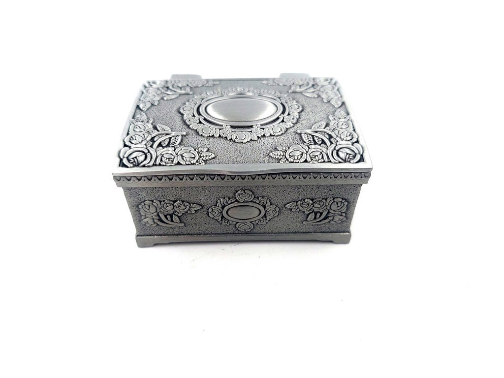 Scatola in Metallo ALBIN 2178A con Possibilità di Personalizzazione Incisa, Perfetta come Regalo - 6x5x3 cm, Design Elegante, Materiale Durevole