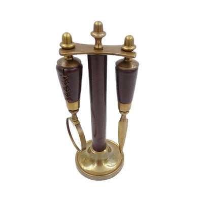 Set da scrivania con lente d'ingrandimento e taglierina MIS-0742 con possibilità di personalizzazione tramite incisione, elegante rivestimento in pelle, ideale come regalo, dimensioni: 18 x 7,5 x 3,5 cm (lente), 18 x 3,5 x 3,5 cm (taglierina)