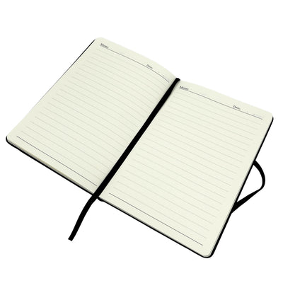 Elegante Set Regalo Classico con Personalizzazione - Taccuino in Pelle A5, Ombrello, Penna, Portabiglietti e Portachiavi in Scatola Regalo Estetica