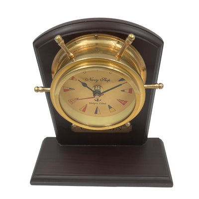 Orologio nautico in ottone con incisione
