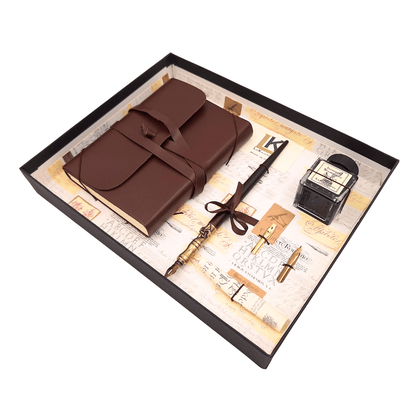 Set da calligrafia esclusivo con taccuino