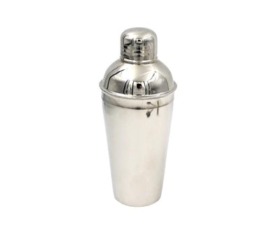 Set da bar in acciaio 3 pezzi con possibilità di incisione personalizzata - Shaker 750 ml, Jigger 15/30 ml, Colino - regalo elegante per amanti dei cocktail, acciaio inox, colore argento