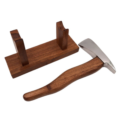 Ascia da pompiere con incisione - regalo in metallo e legno per pompiere, altezza 17,5 cm, argento-bronzo, regalo personalizzato per ogni occasione