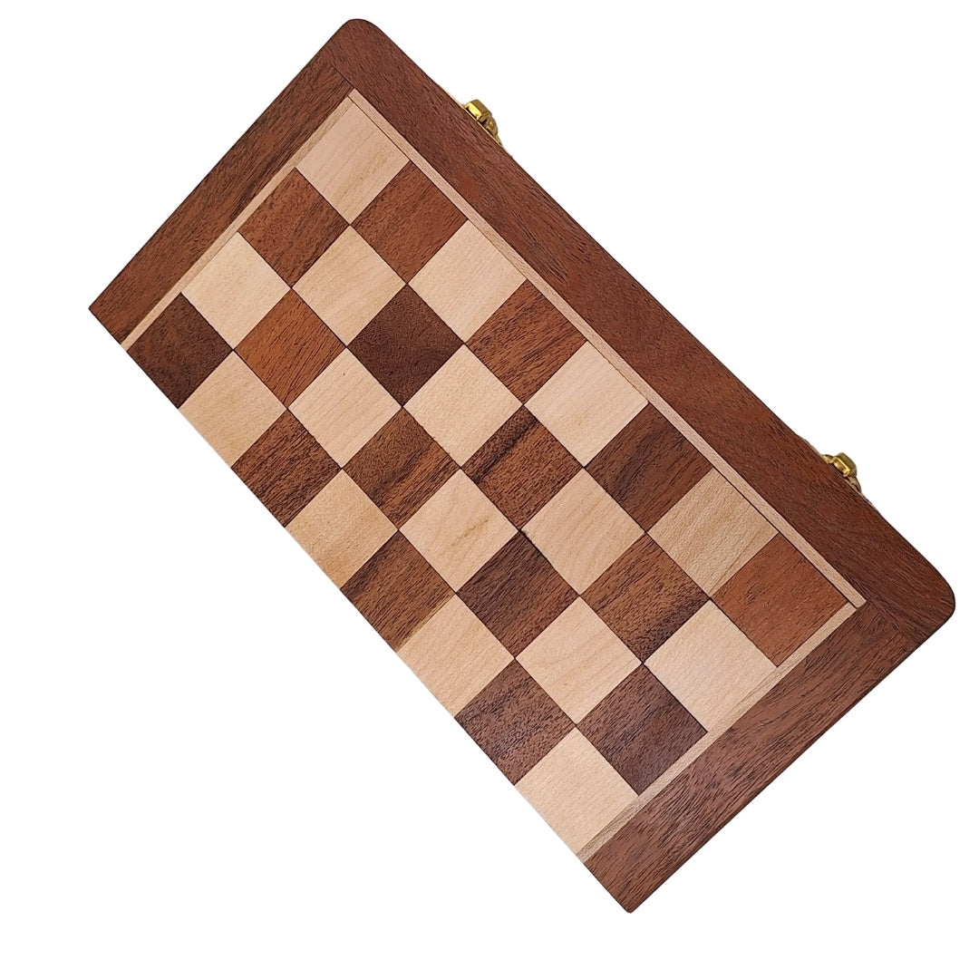 Scacchi magnetici in legno 30x30 cm pieghevoli G614 con incisione