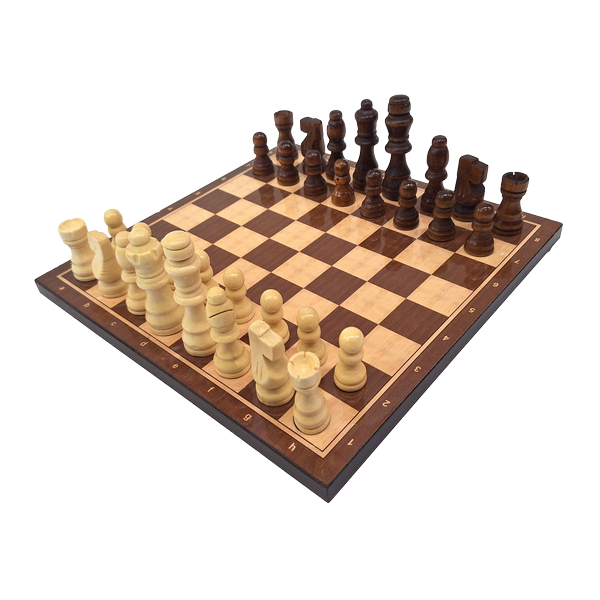 Scacchi classici in legno 27 x 27 cm con incisione personalizzata